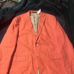 Polo Ralph Lauren suit jacket pink and orange blend, 40L, 22W